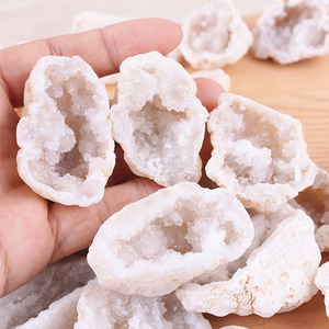 Piedra Natural rugosa de alta calidad, piedra de cristal de alto nivel, rebanada de <span class=keywords><strong>geoda</strong></span> para decoración, venta al por mayor - Product Image 5