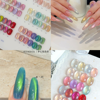 ZRKGEL Rainbow 36 Couleurs Gel UV/LED Effet Œil de Chat Magnétique Scintillant Effet Clair de Lune Haute Pigmentation Soak Off Kit de Vernis Gel pour Salon
