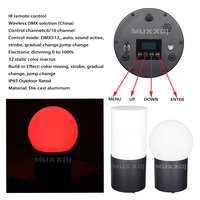 Lámpara LED Inalámbrica DMX RGBWAUV de 6x18W, Resistente al Agua IP65, para Decoración de Escenarios de Bodas y Teatro