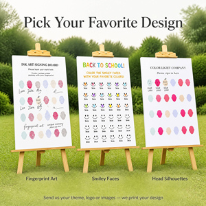 Cadre DIY pour <span class=keywords><strong>empreintes</strong></span> digitales et signatures, pièce d'art créative pour <span class=keywords><strong>empreintes</strong></span> de mains et graffitis, ornement commémoratif pour table de signature de <span class=keywords><strong>mariage</strong></span> - Product Image 4
