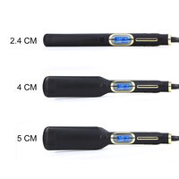 Fer à Lisser Professionnel à Marque Blanche LCD MCH Chauffage Rapide Multi-Fonctions Plaques Titane Or 1,5" 500F pour Kératine
