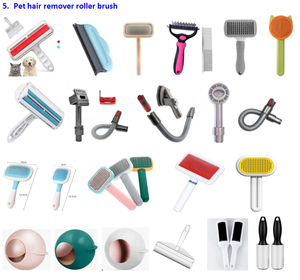 Kit di Toelettatura per Cani 9 Pezzi, Spazzola da Bagno per Cani, Set Completo di Accessori per Cani e Gatti, Facile da Usare - Product Image 6