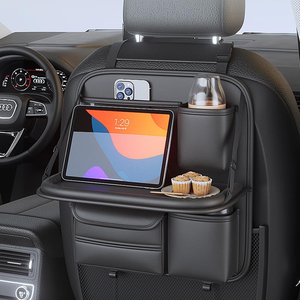 Auto-Rücksitz-Organizer mit Klappbarem Tisch, Hängende Sitz-Aufbewahrungstasche mit Touchscreen - Product Image 1