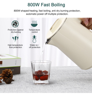 Bouilloire électrique de haute qualité pour la cuisson, 1 litre, nouvelle protection contre l'ébullition à sec