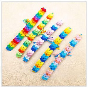 Nueva Pulsera Bordada con Letras de <span class=keywords><strong>Amor</strong></span>, Hecha a Mano, Arcoíris, <span class=keywords><strong>Amistad</strong></span>, Orgullo <span class=keywords><strong>Gay</strong></span>, con Borlas - Product Image 6
