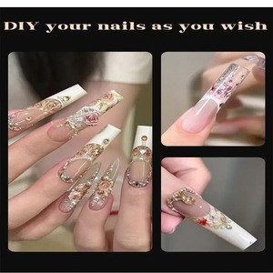 120 Unidades/Caja Moldes Duales Franceses Space de 15 Tamaños, Transparentes, para Extensión de Gel, Uso Profesional en Salón y <span class=keywords><strong>Manicura</strong></span> Casera DIY - Product Image 2