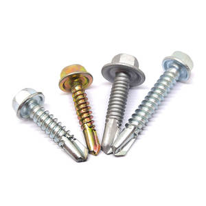 Tornillos Autoperforantes 드릴 금속 육각 머리 날개 자체 드릴링 나사 세탁기 - Product Image 5