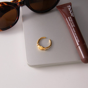 Friendship Hand <b>Ring</b> <b>Titanium</b> Steel Pave Setting Women's Jewelry Gift - Product Image 4