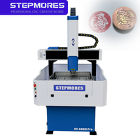 Machine de fraisage CNC 6060 à haute rigidité, petite, à broche unique 2,2 kW, pour la sculpture, la gravure et le fraisage du laiton et de l'aluminium