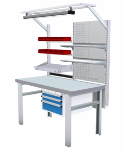 Điện nội thất phòng thí nghiệm kỹ thuật viên bàn làm việc ESD bàn làm việc băng ghế dự bị cho điện thoại sửa chữa - Product Image 3