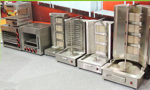 Attrezzatura commerciale per <span class=keywords><strong>Kebab</strong></span> di pollo a Gas Shawarma Machine Gas Sharwarma Machine Witch Cabinet - Product Image 3
