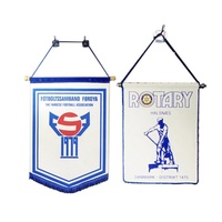 Drapeaux muraux publicitaires personnalisés en tissu non tissé satiné pour clubs de football nationaux, souvenirs d'échange, taille sur mesure