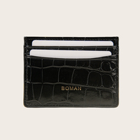 Dompet Lipat Pria Kulit Sapi Asli Motif Buaya, Grosir B2B Langsung dari Pabrik, Pemasok Tempat Kartu Minimalis