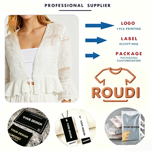 Nuovo Arrivo 2026 - Blusa Donna Personalizzabile con Logo, Ricamo a Occhiello, 2 Modi di Indossare, Maniche a Campana, Orlo Arricciato, Copricostume Boho da Spiaggia, Vendita all'Ingrosso - Product Image 2