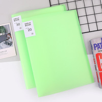 Carpeta de Archivo con Clip, Transparente, Impermeable, de Gran Capacidad, Material PP Grueso, Impresión UV, con Hojas de Prueba Insertadas