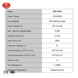 Four de séchage à air chaud sous vide, équipement de chauffage de laboratoire, petit four de séchage industriel à haute température - Product Image 4