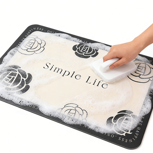 <span class=keywords><strong>Tapis</strong></span> <span class=keywords><strong>de</strong></span> bain en diatomite avec noyau à absorption rapide pour <span class=keywords><strong>devant</strong></span> l'évier, pour garder le <span class=keywords><strong>sol</strong></span> sûr et sec, avec un dos antidérapant robuste - Product Image 6