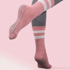 Calcetines de yoga con agarre personalizado, antideslizantes, de alta calidad, para pilates