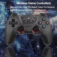 Control de Juego Inalámbrico SW057 con Motor de Vibración para PC, Smart TV Box - Joystick
