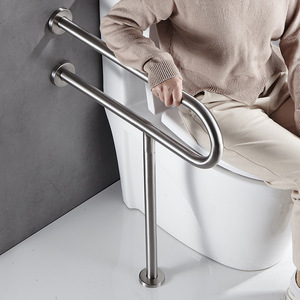 Home Culture 304 Stainless Steel Toilet Handrail Wall Mounted Anti <b>Slip</b> For Elderly And Disabled People Barrier Free - Product Image 3