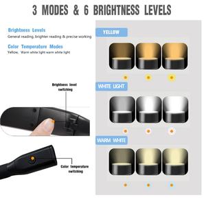 Lámpara de Lectura LED Flexible con Batería de Larga Duración, Recargable Tipo-C, Portátil - Product Image 5