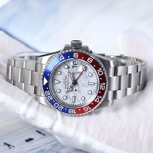 Montre MINUTETIME NH34, montre mécanique automatique, cadran NH34, étanche 10 bars/100 mètres, montre-bracelet en acier rose doré de luxe pour hommes - Product Image 2