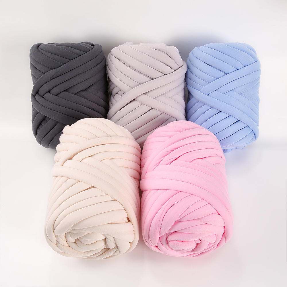 Super Chunky Knit Cotton Tube Yarn Anti-Pilling Soft