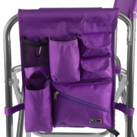 Chaise pliante Portable en Aluminium violet pour jardin extérieur, hauteur réglable, chaise de direction en bois