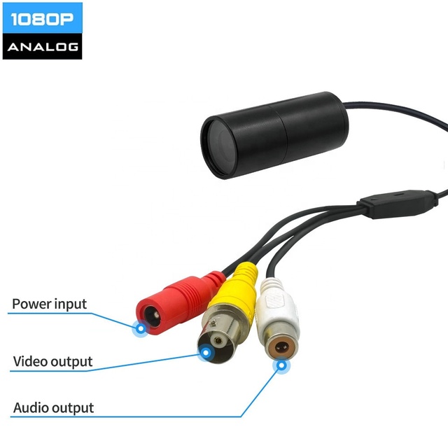 19*43MM Micro Bullet Size 1080P 2MP AHD Camera Coms Sensor CCTV Security Analog Camera With UTC