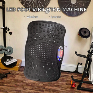 Appareil de massage vibrant pour les pieds à écran LED pour usage domestique, <span class=keywords><strong>plateforme</strong></span> d'exercice pour la circulation corporelle, 99 niveaux de vitesse, 180W, marque JIT - Product Image 2