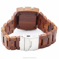 Montres carrées en bois écologiques tendance pour hommes, boîtier en bois naturel, mouvement japonais PC21, montre à quartz, directement de l'usine.