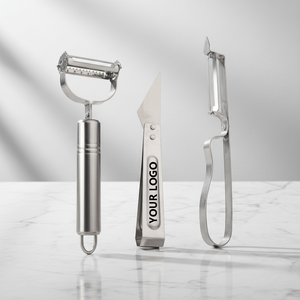 Couteau à éplucher en acier inoxydable, ensemble de 3 pièces, râpe à fruits, râpe à <span class=keywords><strong>carottes</strong></span>, éplucheur de pommes de terre de cuisine, râpe à melon multifonctionnelle - Product Image 1