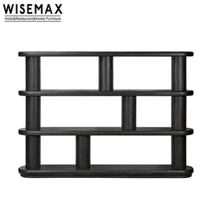 WISEMAX mobili casa moderna soggiorno sala da esposizione libreria in legno massello scaffali aperti libreria per casa Hotel - Product Image 4