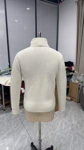<span class=keywords><strong>Cardigan</strong></span> zippé pour <span class=keywords><strong>homme</strong></span> à col en fausse fourrure, en tricot côtelé épais crème, style <span class=keywords><strong>vintage</strong></span> de luxe, vêtement d'extérieur d'hiver - Product Image 3
