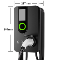 Borne de recharge murale OLINK 3,5 kW 7 kW pour véhicules électriques, station de recharge AC de niveau 2, type 2, certifiée CE, station de recharge commerciale pour véhicules électriques