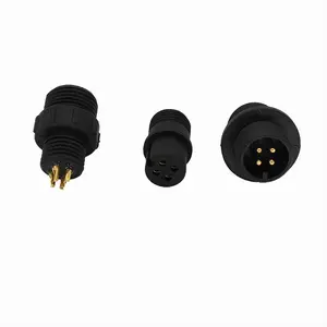 Ip67 Waterproof Male and Female Dc Line-to-Line Power Connector Round M12 M8 2 3 4 Pin Pcb Connector