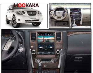 Lecteur multimédia automobile Android 14.0 4+128G PX6 vertical Tesla avec DSP Carplay pour NISSAN PATROL 2010-2018 Radio sans lecteur <span class=keywords><strong>DVD</strong></span> - Product Image 2