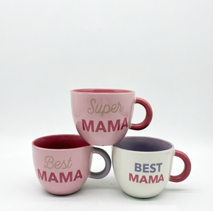 Taza de Café de Cerámica <span class=keywords><strong>Super</strong></span> Mama / Best Mama, Linda Taza de Cerámica Colorida, Regalo Ideal para Mamá en su Cumpleaños o Día de la Madre - Product Image 1