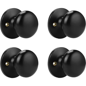 ידית דלת דמה שחורה מט, צד אחד, ידית דלת לא פעילה, ידית ללא סיבוב, לארון, וילה, כניסה, חדר שינה, דלת צרפתית - Product Image 1