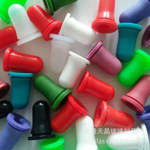 Silicone <b>Dropper</b> Tips 1624 18mm For Cosmetic Packaging Lab <b>Bottles</b> - Product Image 1
