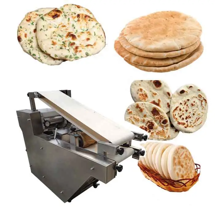 Giá tốt tự động thương mại naan tandoor roti nhà sản xuất chapati pita Máy bánh mì