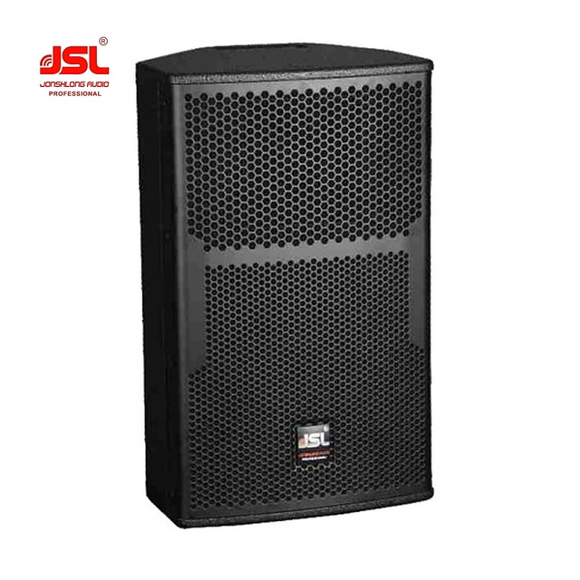 JSL Active 10 Inch Powered PA Speaker 2-Way Compact 250W 128dB Peak Stage Monitor Live Sound System Bar Church Auditorium