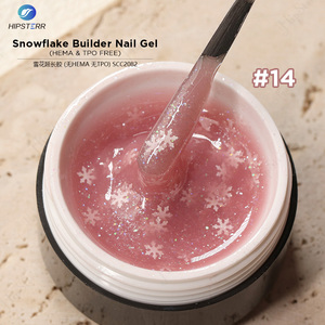 เจลต่อเล็บ HEMA & TPO FREE Snowflake Builder แบบลอกออกได้ พร้อมกลิตเตอร์เกล็ดหิมะหลากสี สำหรับมืออาชีพ - Product Image 2