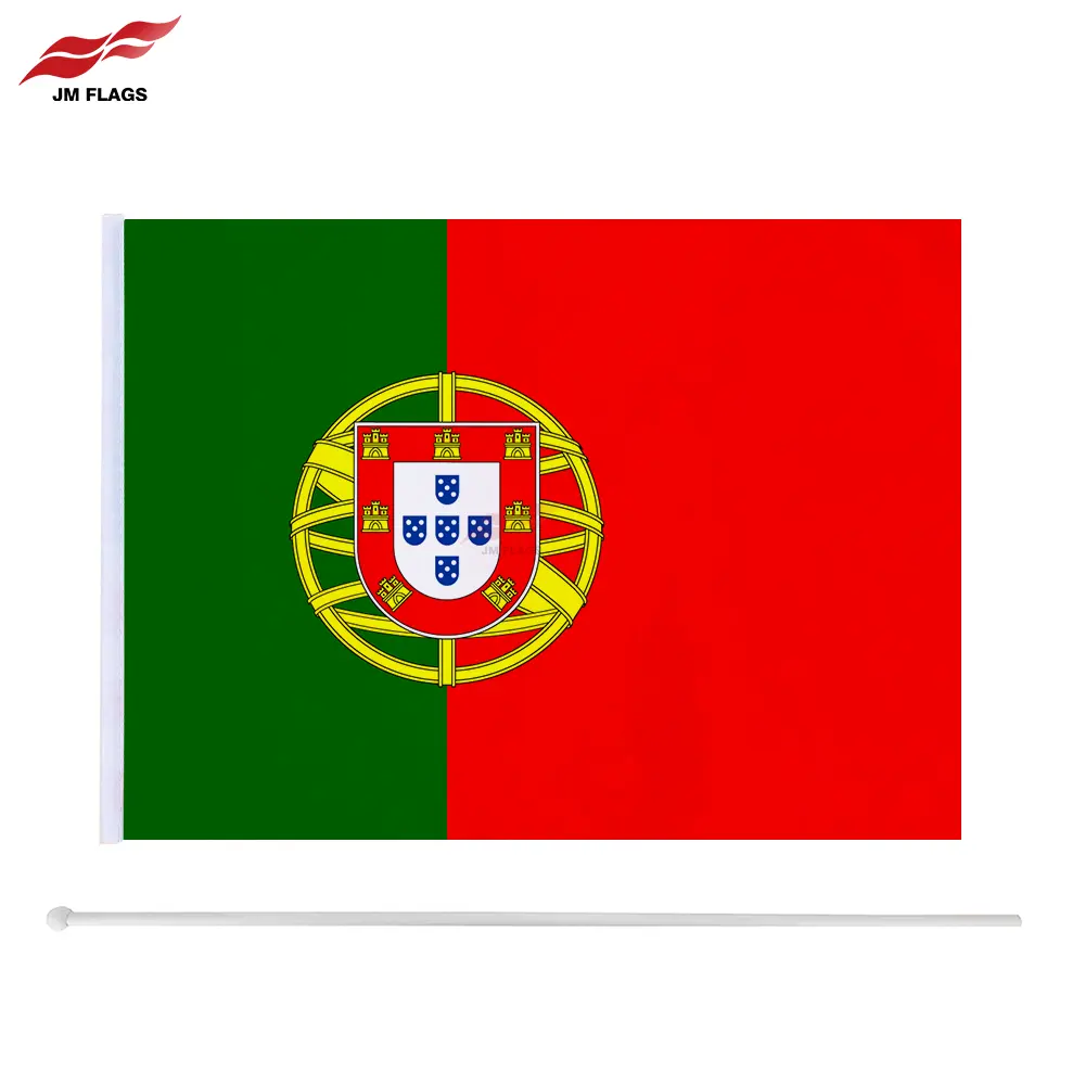 도매 가격 30*45cm 포르투갈 배너 깃발 장식 폴리 에스터 더블 스티치 포르투갈 깃발