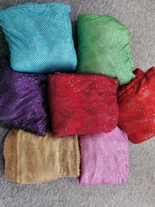 Tela de Malla con Cuentas de Cristal Multicolor de <span class=keywords><strong>Alta</strong></span> <span class=keywords><strong>Costura</strong></span>, Diamantes Cuadrados de Cristal de Imitación - Product Image 6