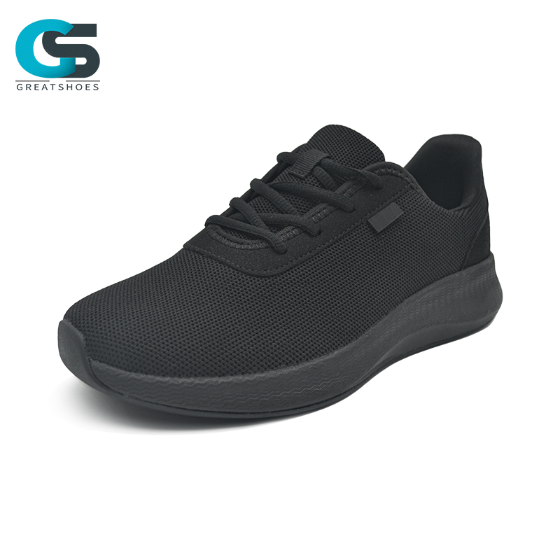 Greatshoes Mesh Shoe Black Work Shoes