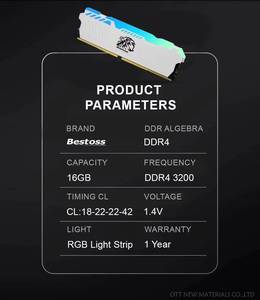 Nueva Memoria RAM para Juegos de <span class=keywords><strong>16GB</strong></span> <span class=keywords><strong>DDR4</strong></span> <span class=keywords><strong>ECC</strong></span> 3200MHz 1.2V para Portátiles, Garantía de 3 Años, Molde Privado en Stock - Product Image 6