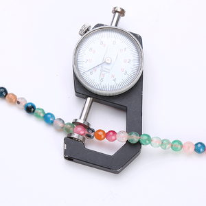 ลูกปัดพลอยอาเกตและคาร์เนเลียนทรงบริลเลียนต์คัทธรรมชาติสำหรับทำเครื่องประดับ ได้รับการรับรองจาก GIA สีฟ้า ขนาด 8 มม. ความสูง 1 มม. เส้นผ่านศูนย์กลางรู 1 มม. - Product Image 6