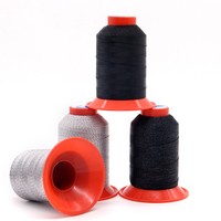 Hilo de Coser HONGQIAO de Poliéster 100% Conductivo Continuo, Teñido, 40S/2 Tex30 Tkt100, de Alta Calidad para Textiles Funcionales Especiales