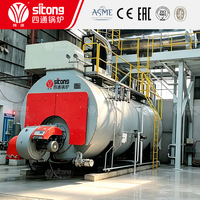 Ketel Uap Tabung Api Berbahan Bakar Minyak Gas Industri Seri WNS Generator Uap Otomatis Horizontal YUTONG Efisiensi Termal 98%